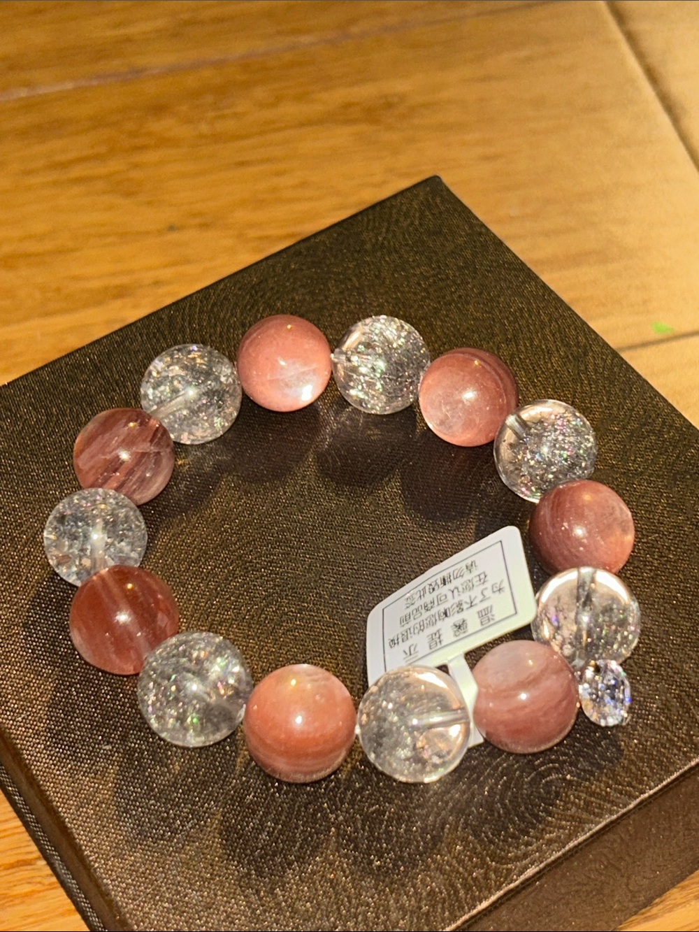 Lepidolite (Purple Lithium Mica) Silver Super Seven Crystal Bracelet